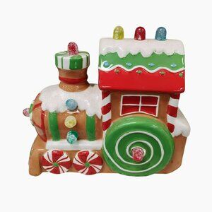 Hallmark Christmas Express Musical Gingerbread Gumdrop Train 2011 Ceramic Decor